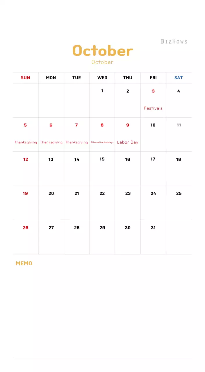 New Year's calendar with a warm, illustrated feel