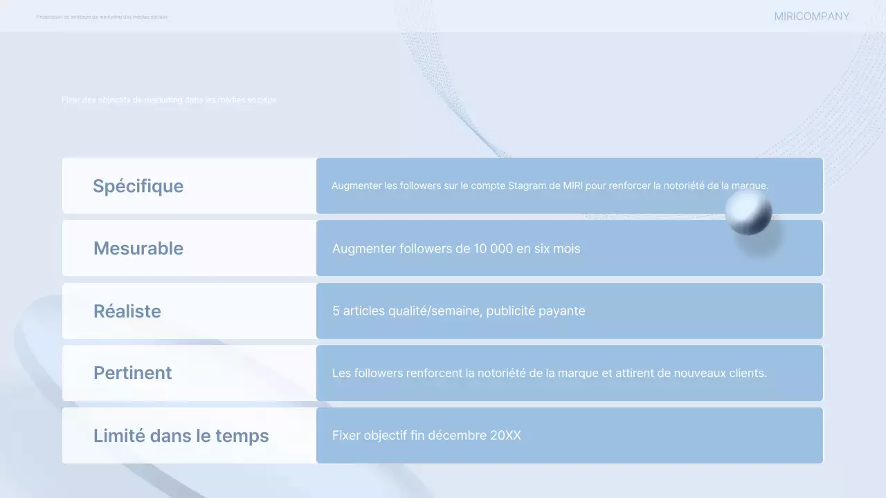 Proposition de marketing moderne gris