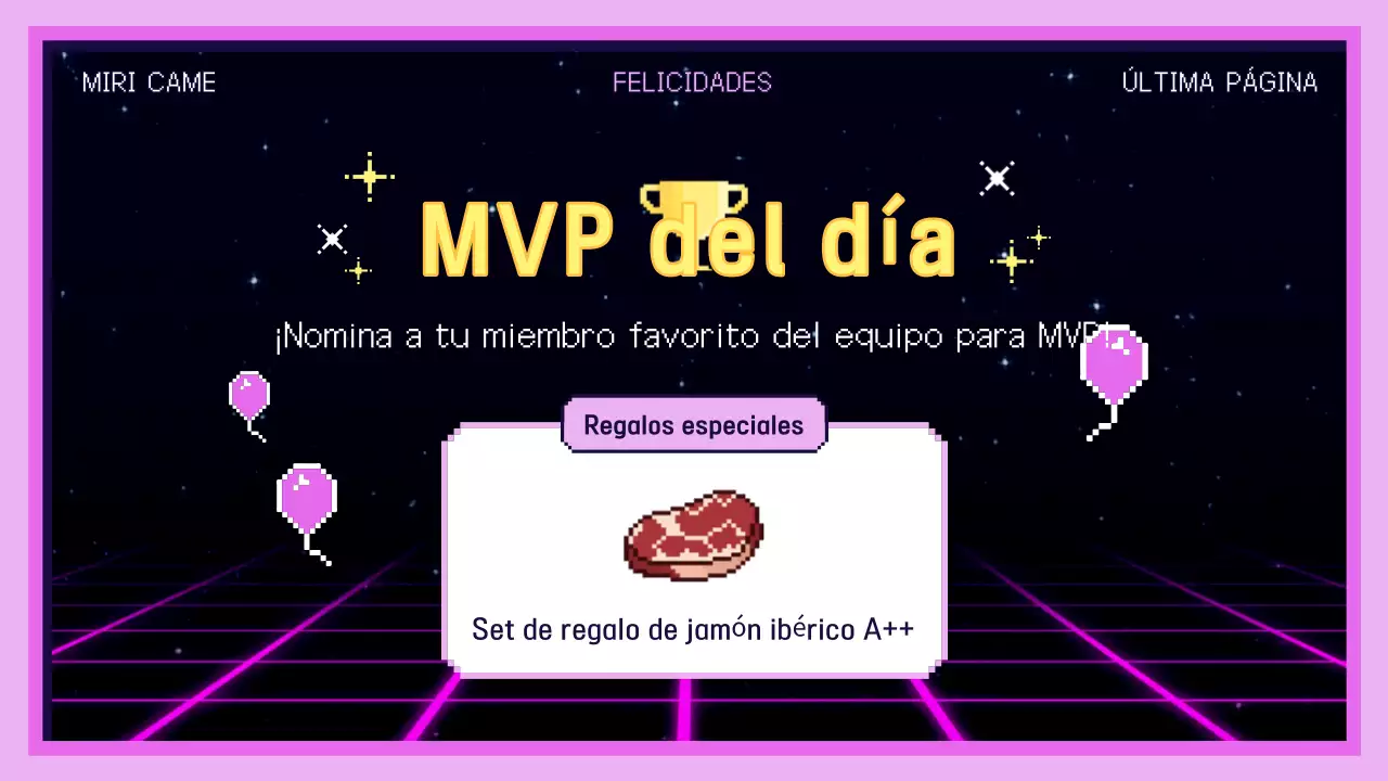 Guía de formación en el lugar de trabajo Pink Retro