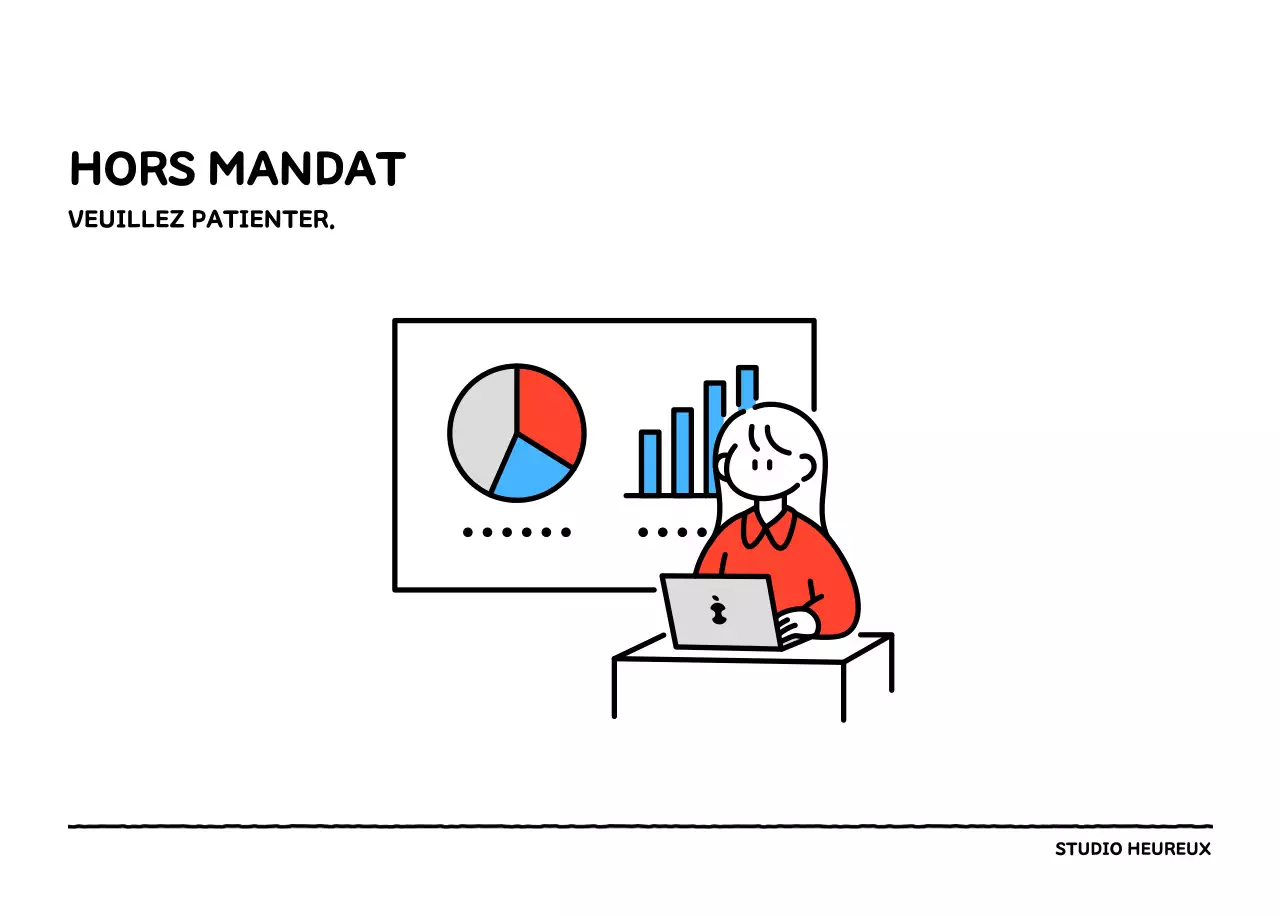 Calendrier illustré avec un joli style de lignes