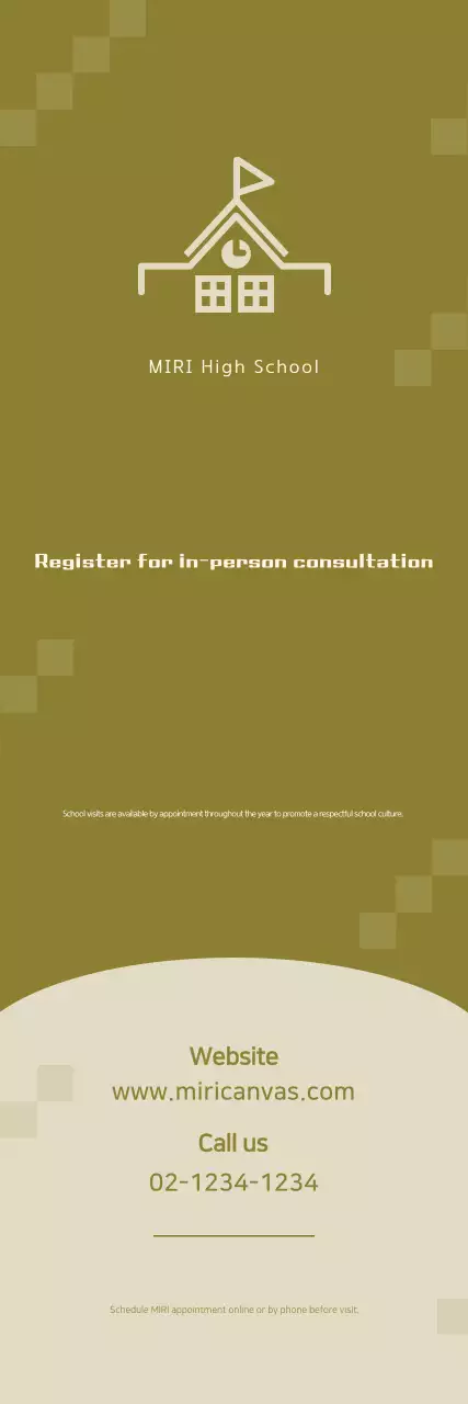 Faixa de inscrição escolar verde simples