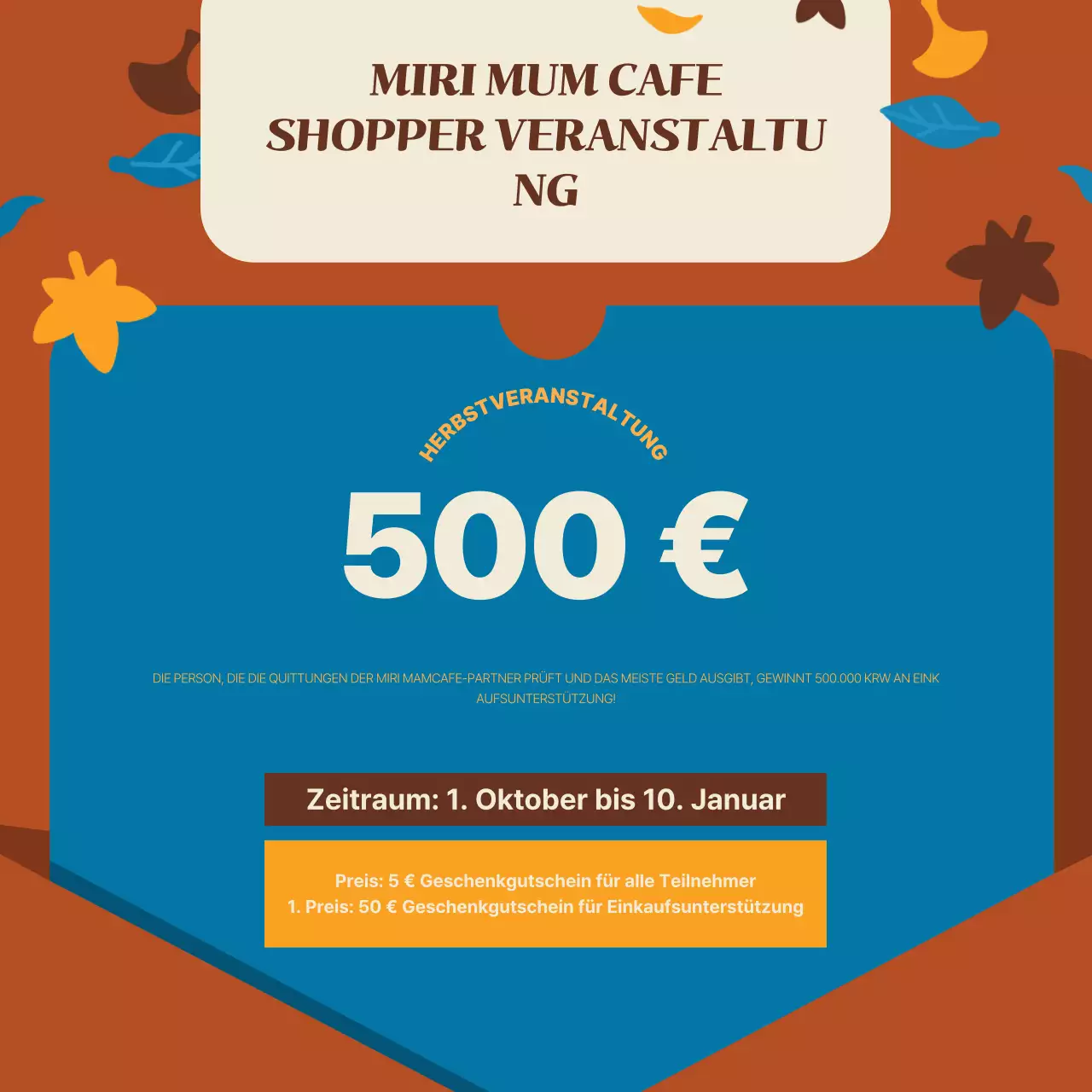 Förderung eines braunen Vintage-Verkaufs