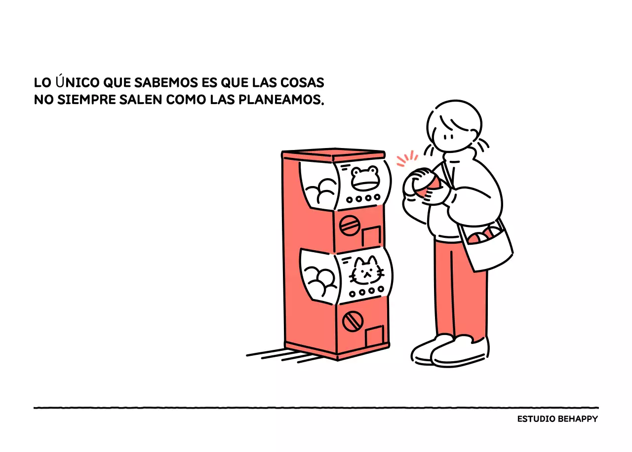 Calendario ilustrado con un bonito estilo de líneas