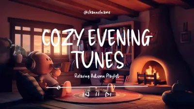 Brown Rustic Music Playlist YouTube Thumbnail