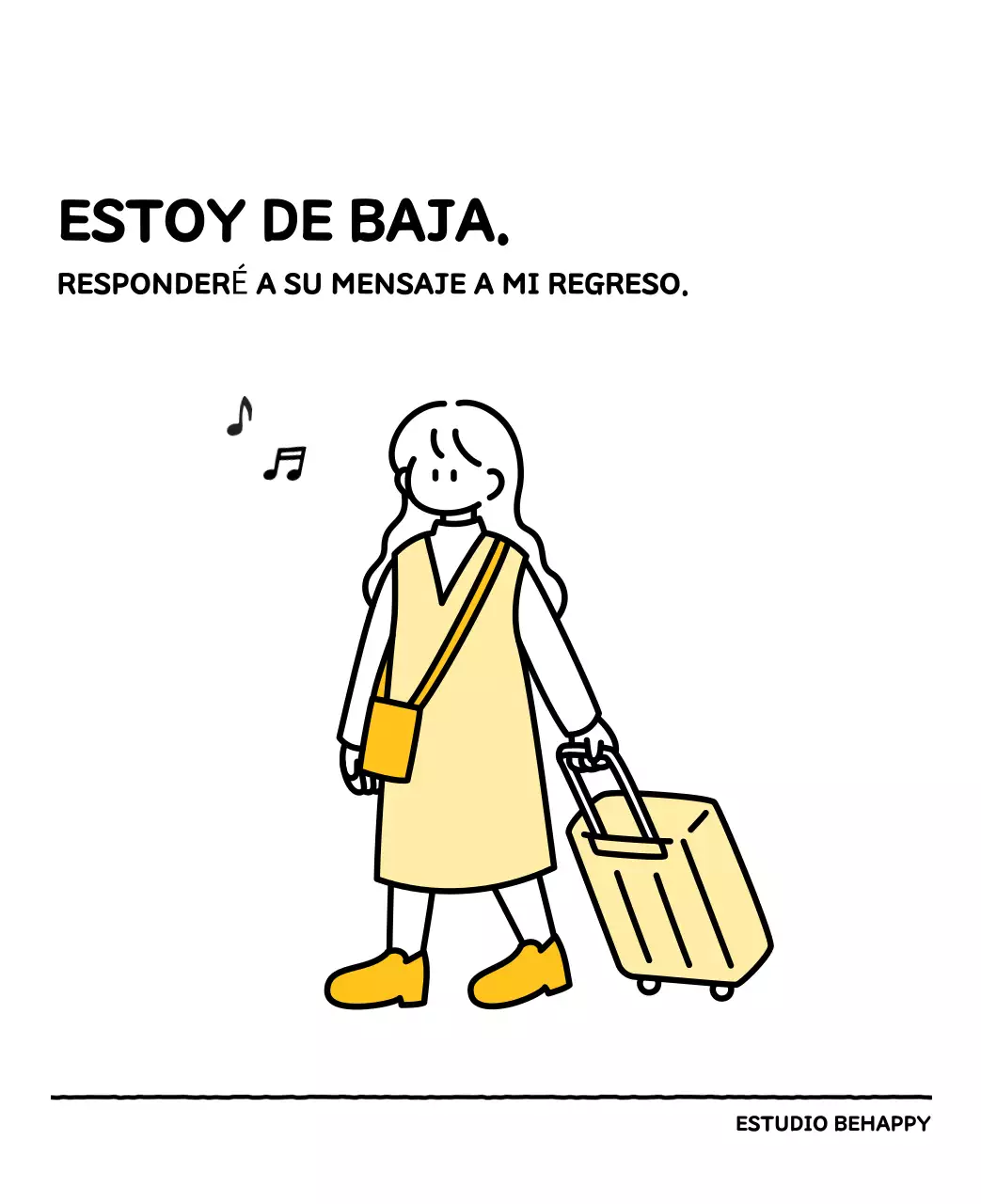 Calendario ilustrado con un bonito estilo de líneas