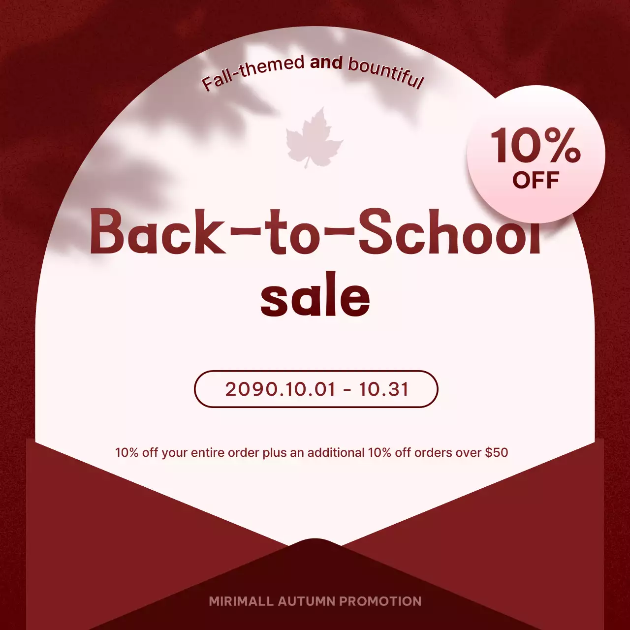 Wine Modern Autumn Promotion Instagram Carousel