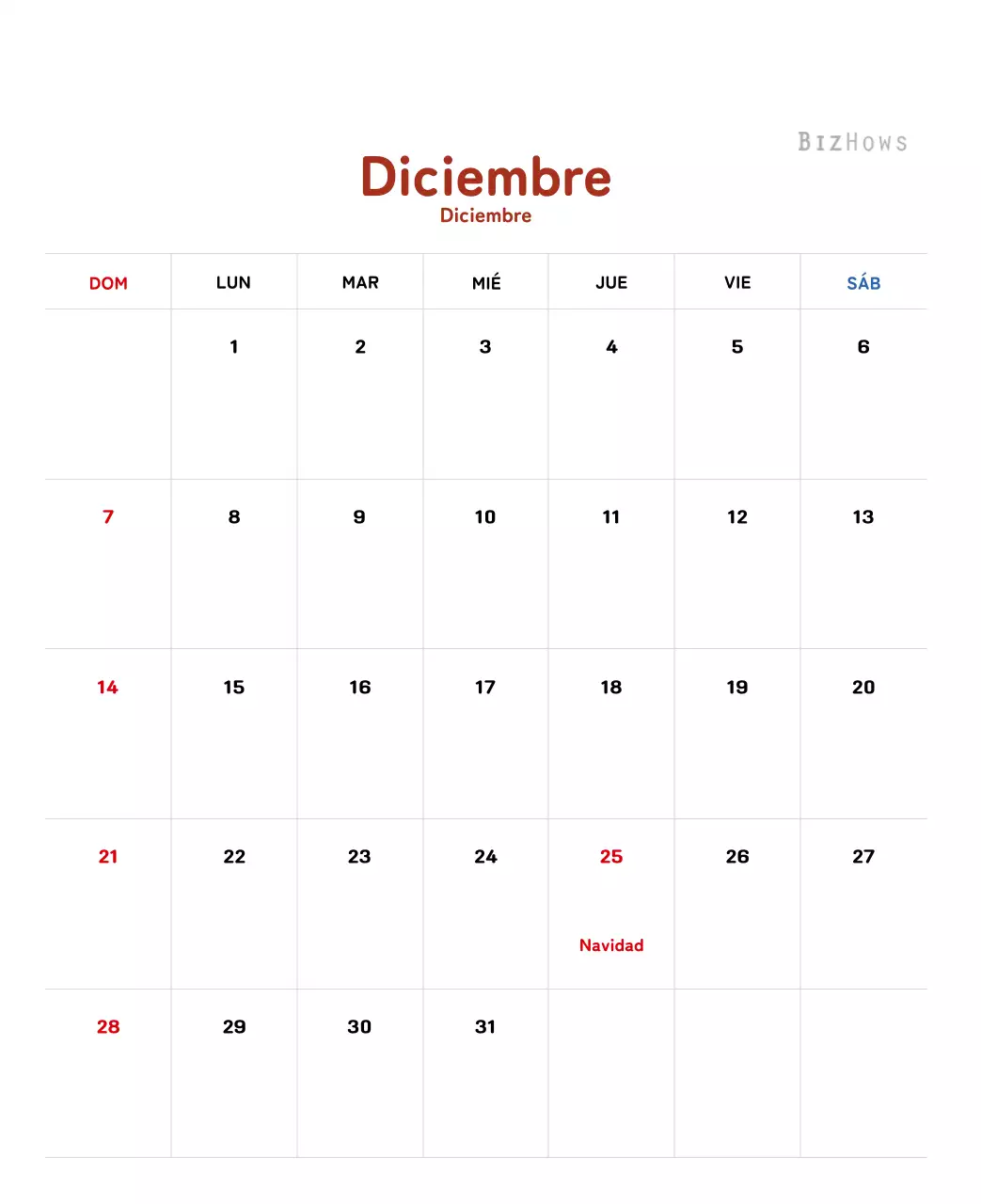 Calendario de Año Nuevo con cálidas ilustraciones