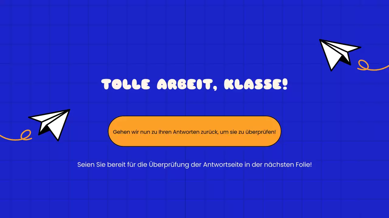 Blue Playful Quiz Time Schulpräsentation