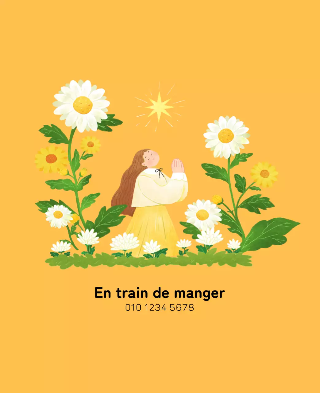 Calendrier du Nouvel An avec illustrations chaleureuses