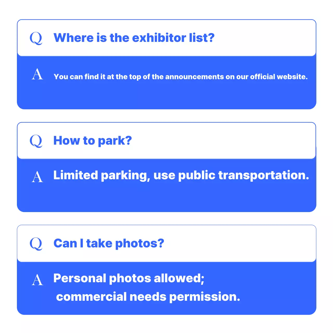 Blue Modern Event Guide Instagram Carousel