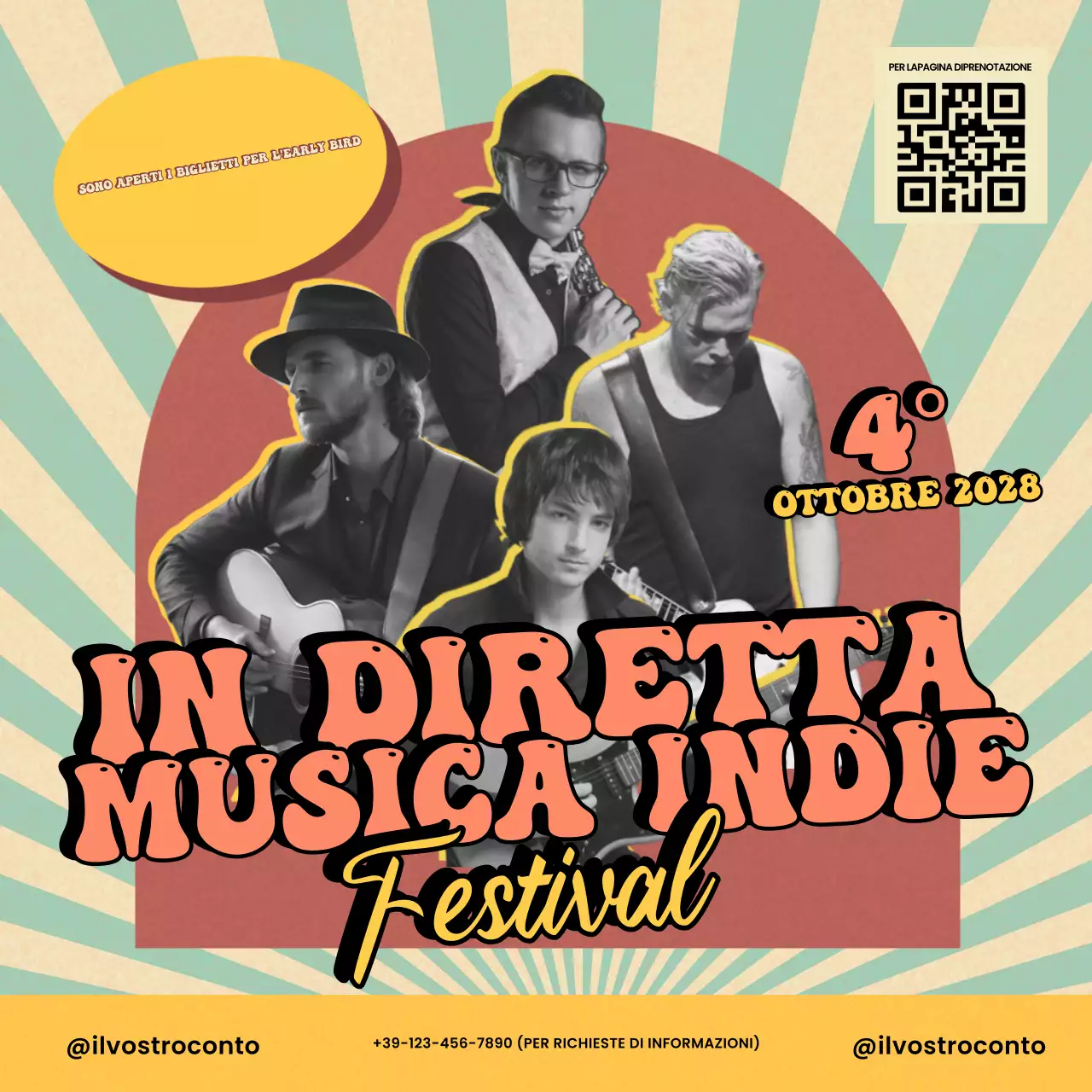 Pubblicità musicale retrò beige