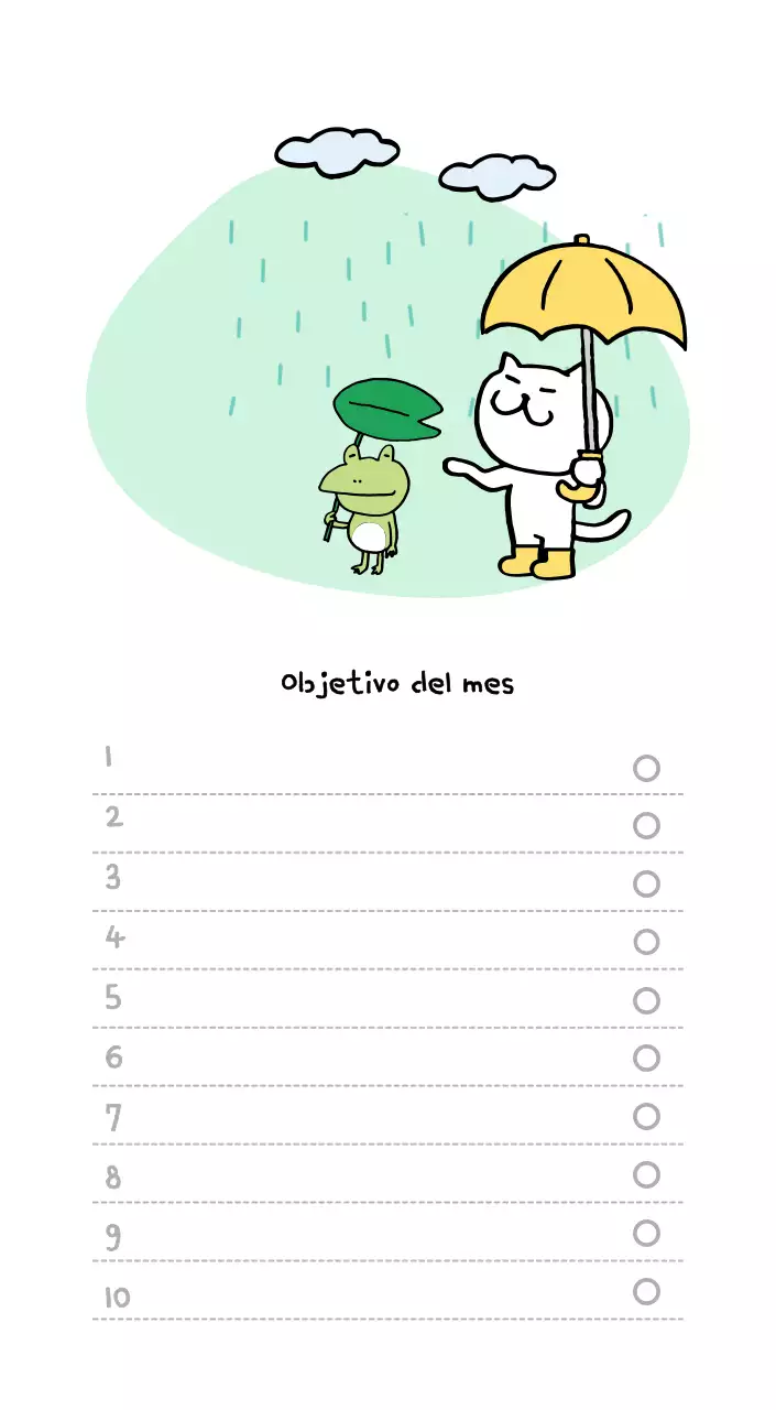 Calendario diario en marfil