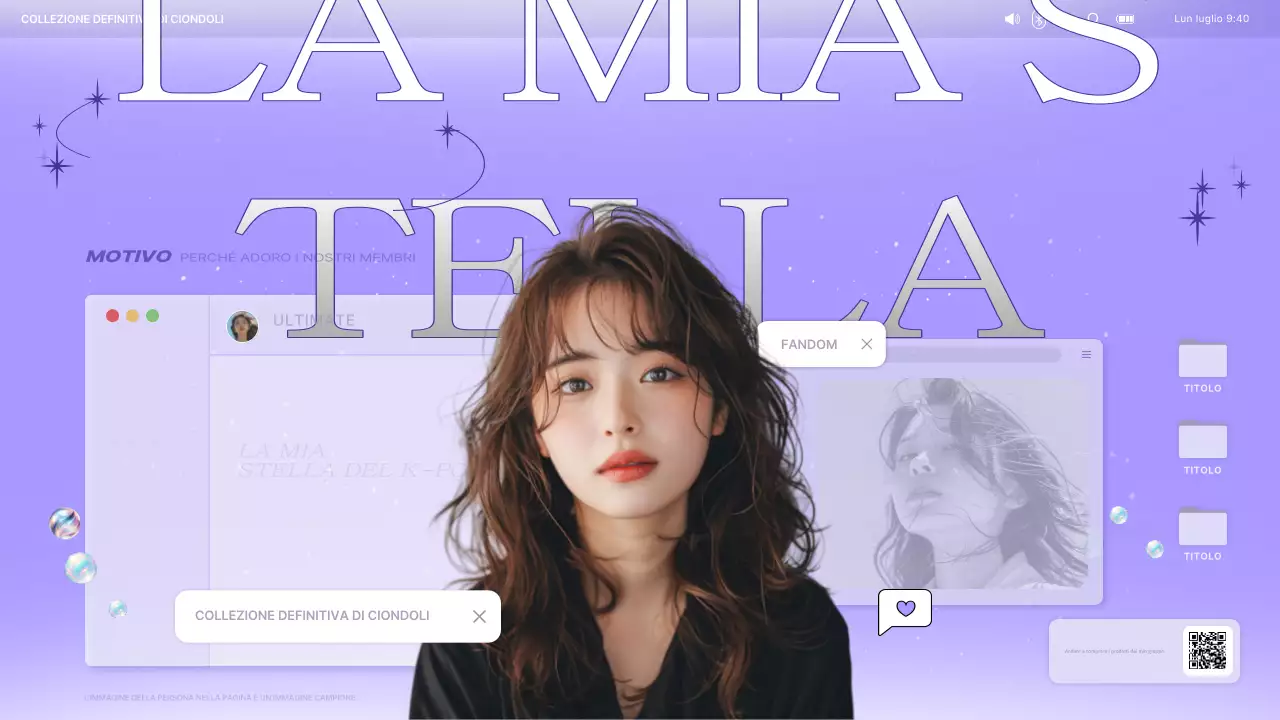 pubblicità fandom viola di tendenza