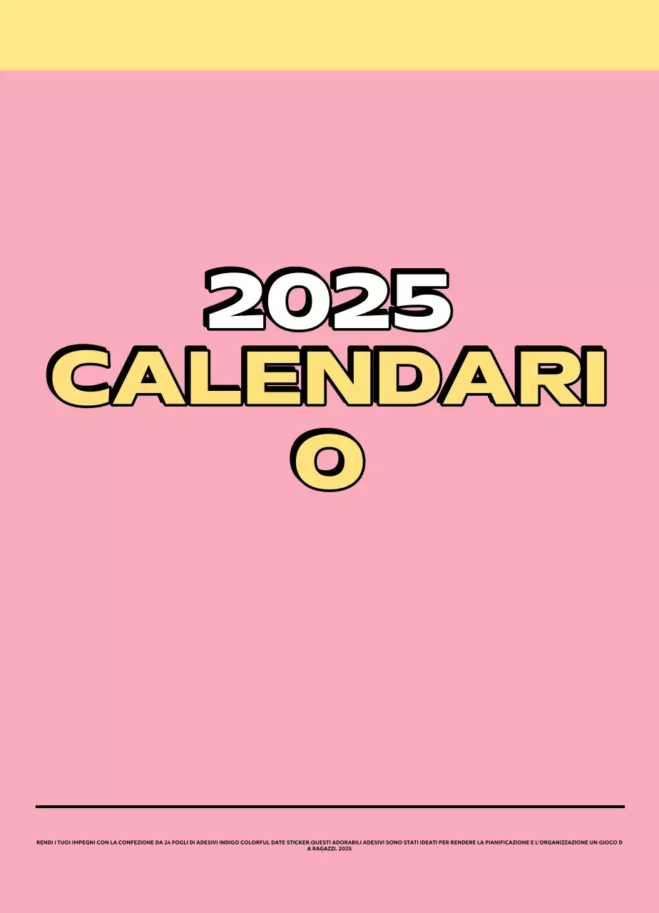 Calendari colorati con una varietà di illustrazioni retrò