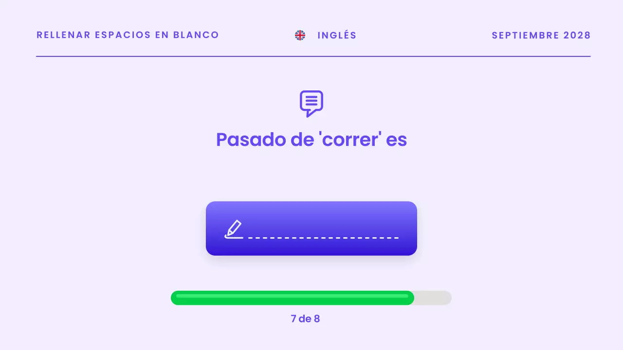Presentación del anuncio del concurso moderno azul