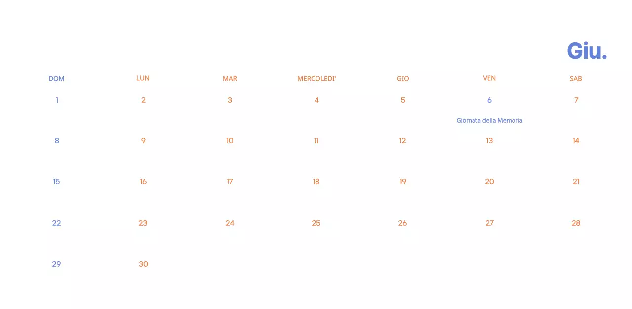 Calendario aziendale con simpatiche illustrazioni