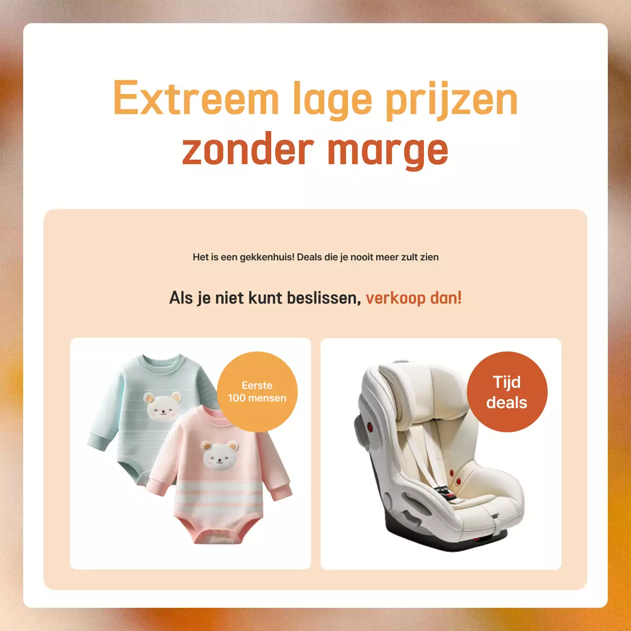 Oranje Modern Herfst Evenement