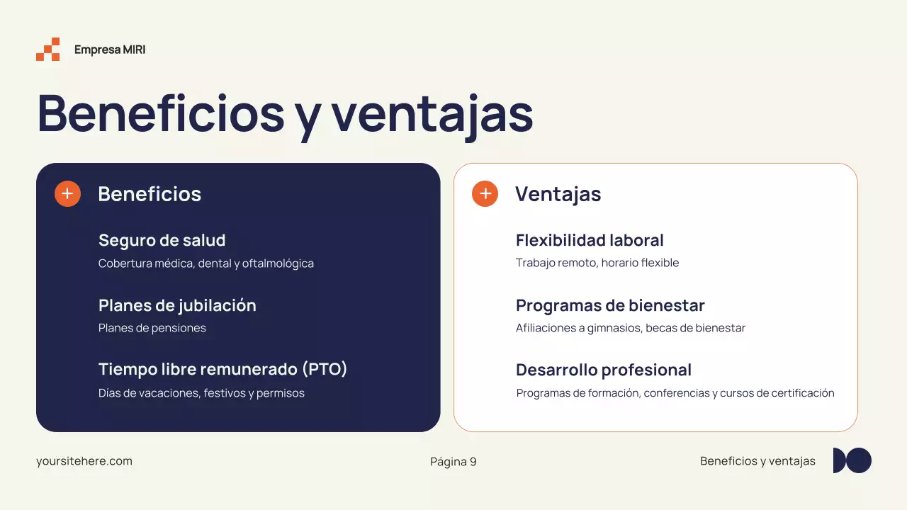 Guía moderna de incorporación de empleados en color beige