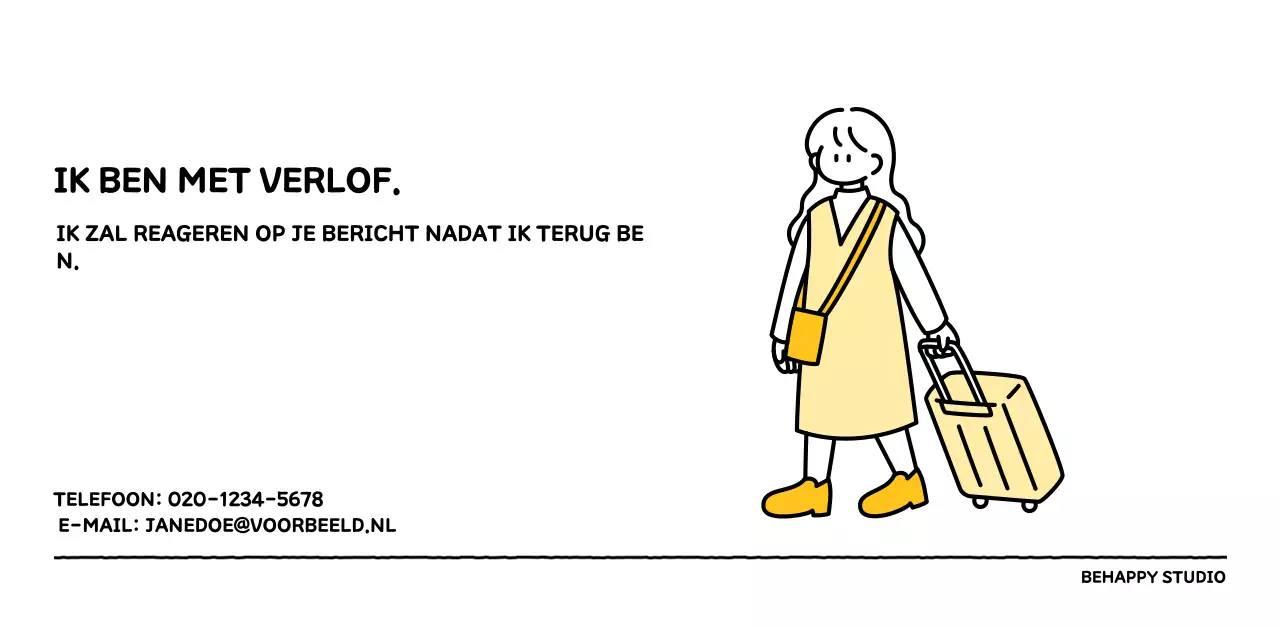 Geïllustreerde kalender met een mooie lijnstijl