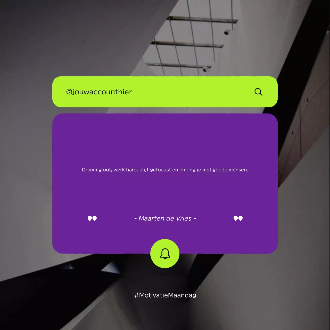 minimalistisch modern motiverende citaten social media vierkant