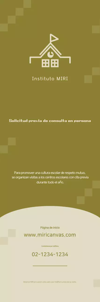 Promoción escolar caqui simple