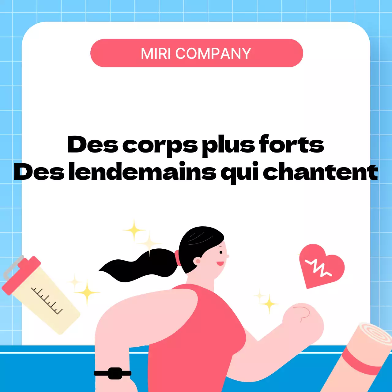 Campagne de santé Blue Simple