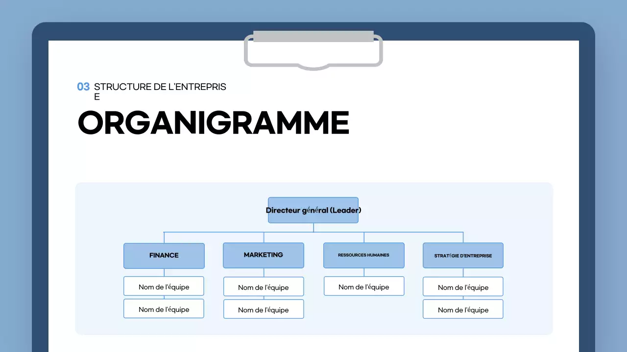 guide d'intégration blue modern