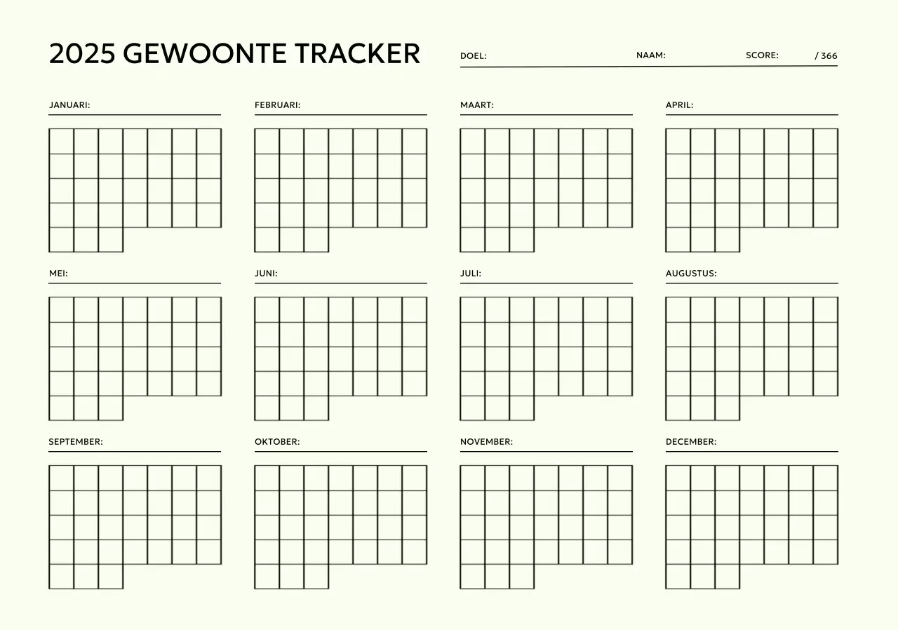 Minimalistische doelen kalender met pastel paarse achtergrond
