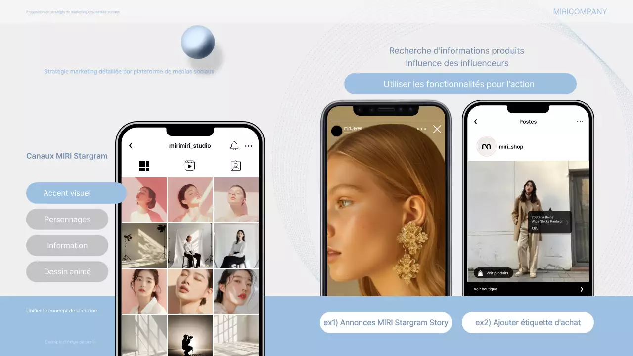 Proposition de marketing moderne gris