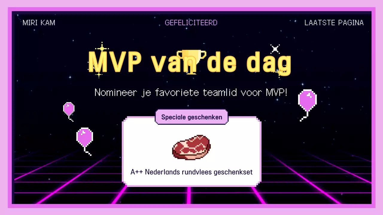 Pink Retro Trainingsgids voor op de werkplek