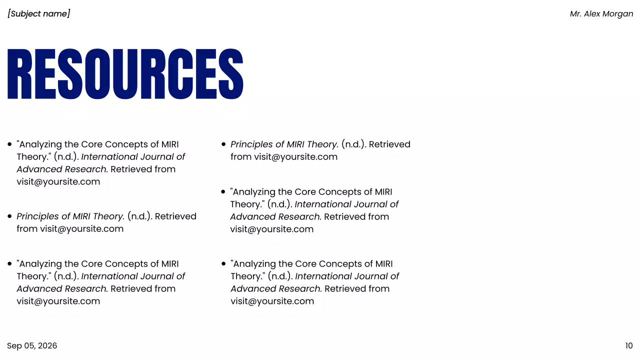 Blue Modern Project Presentation