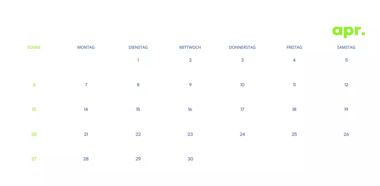 Geschäftskalender mit niedlichen Illustrationen