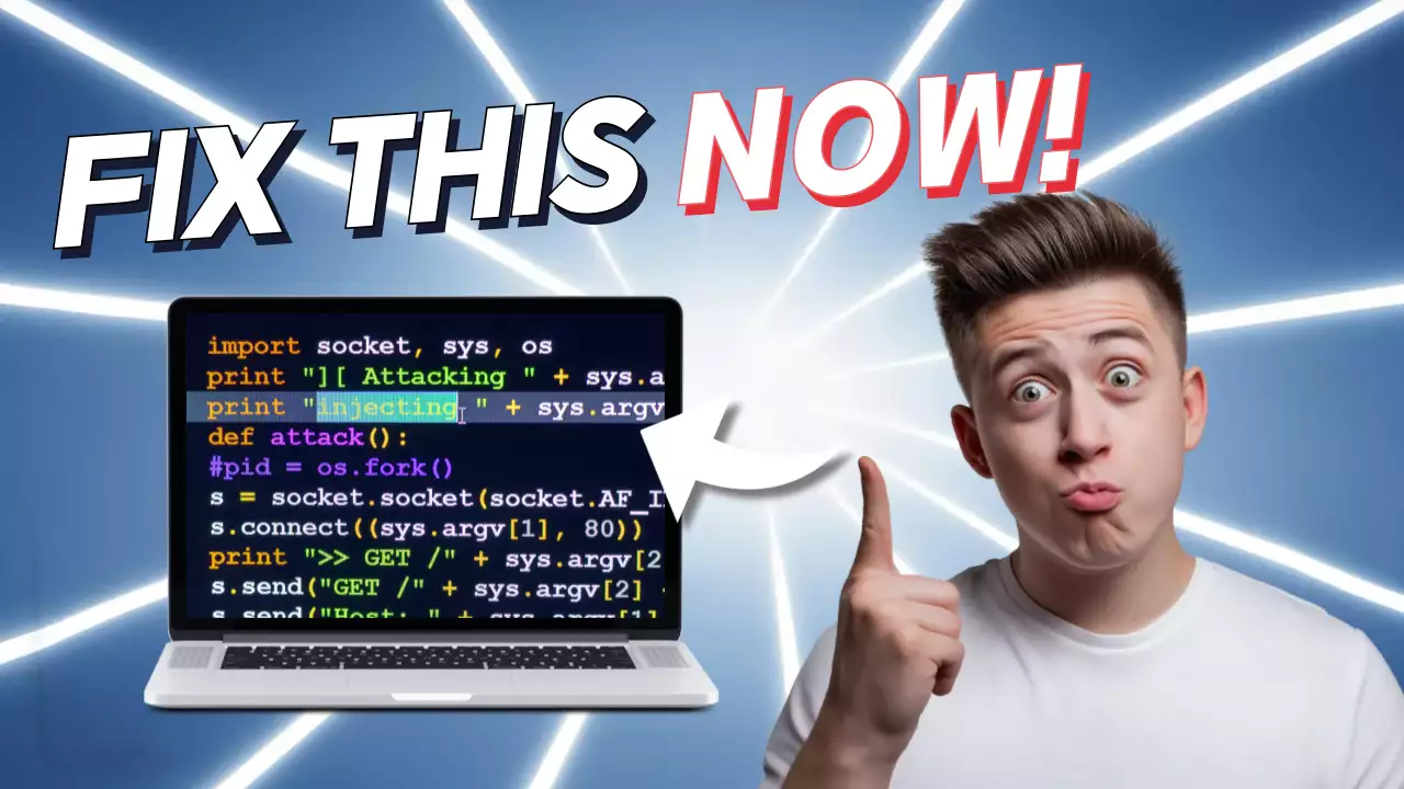 Blue Trendy Coding Guide YouTube Thumbnail