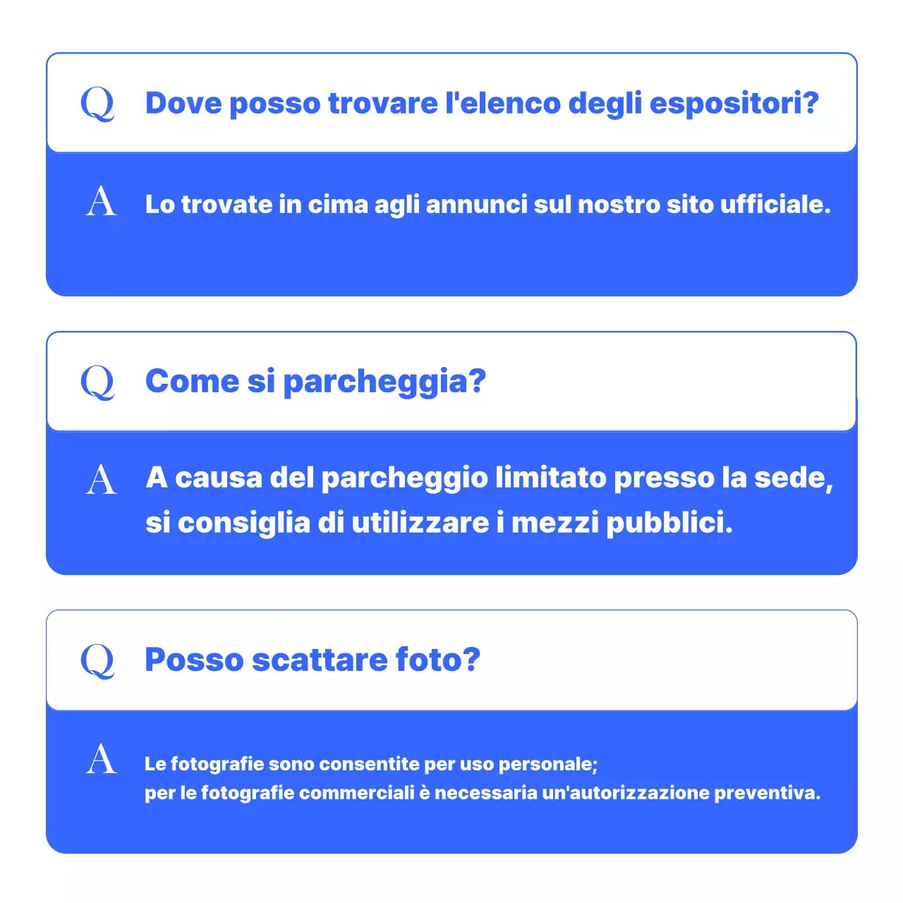 Guida alla consegna delle informazioni Blue Modern