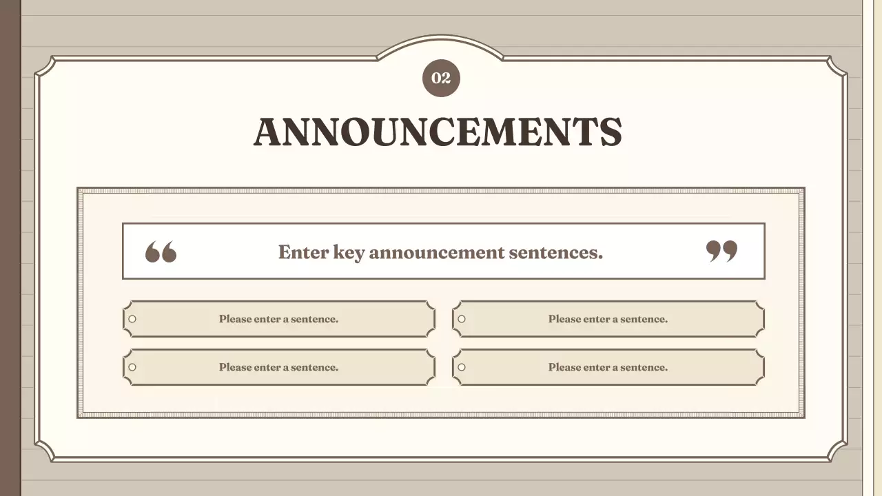 Beige Vintage Class Agenda Planner Presentation