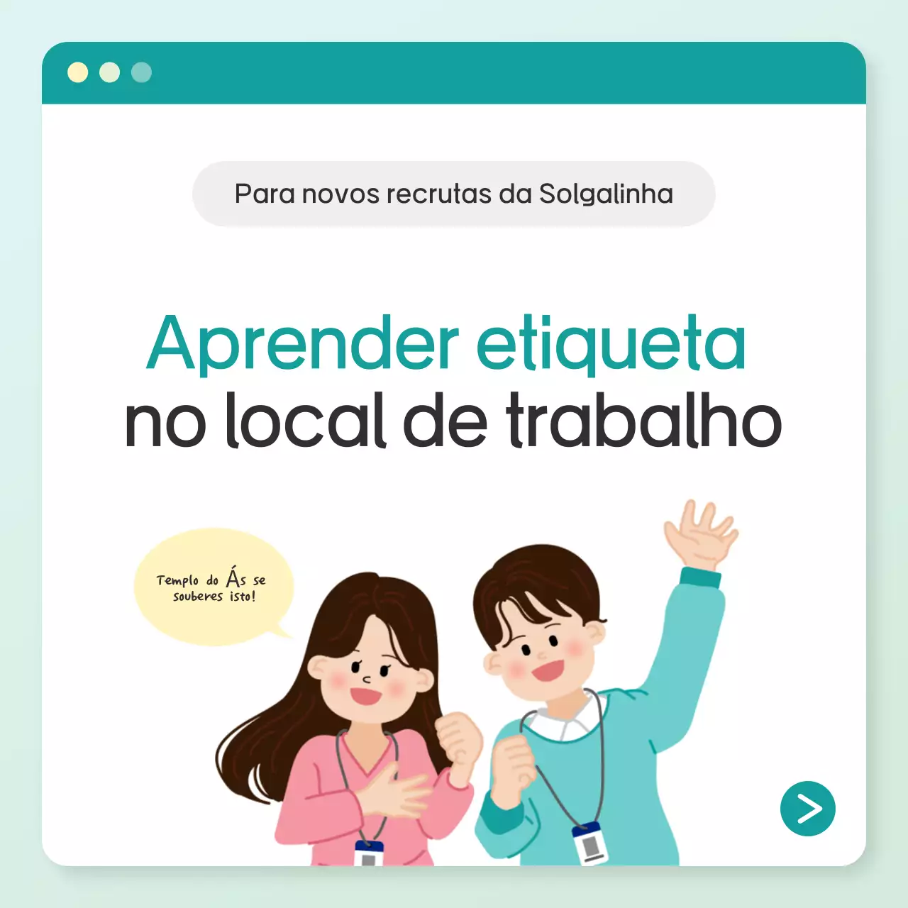 Mint Simple Formação em Etiqueta no Local de Trabalho