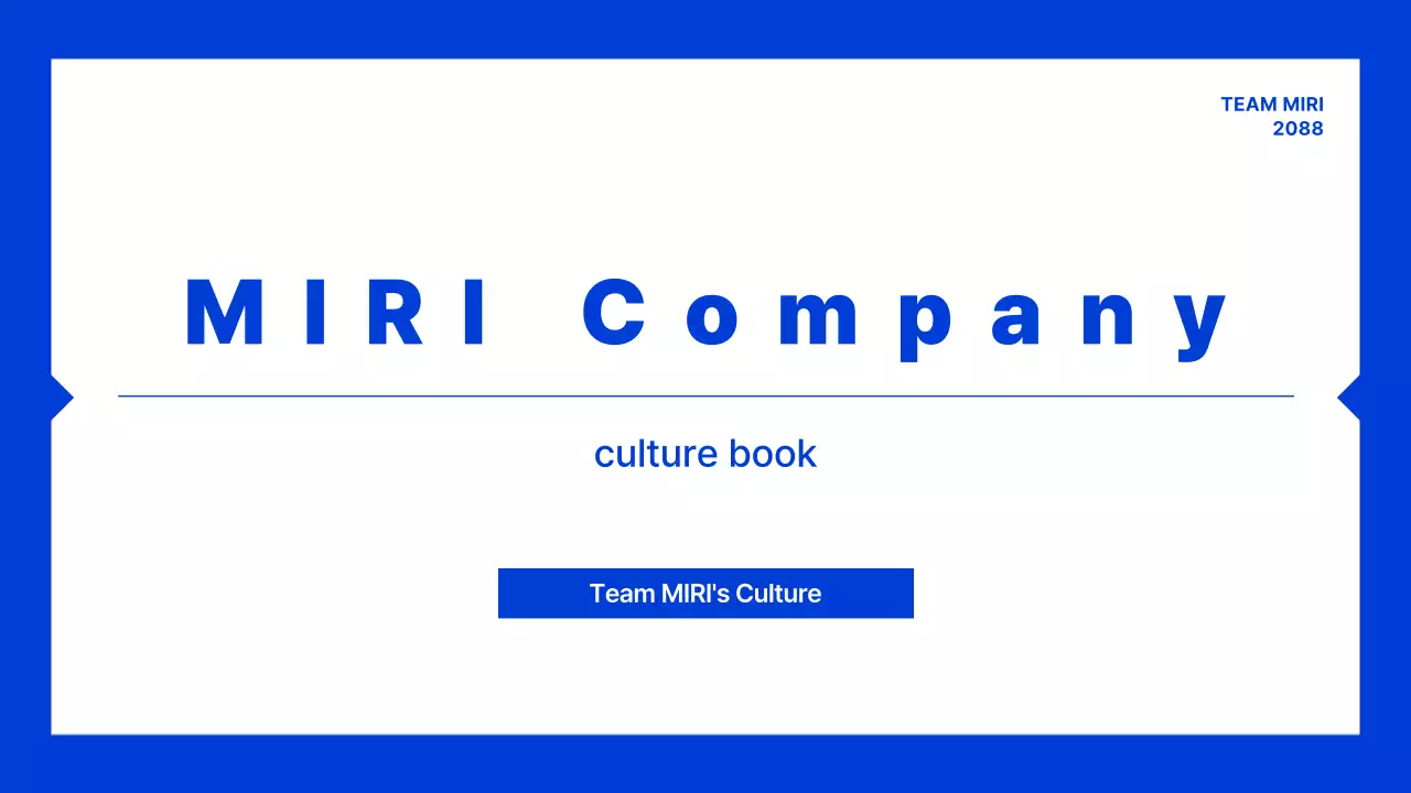 Blue Modern Company Guide Presentation