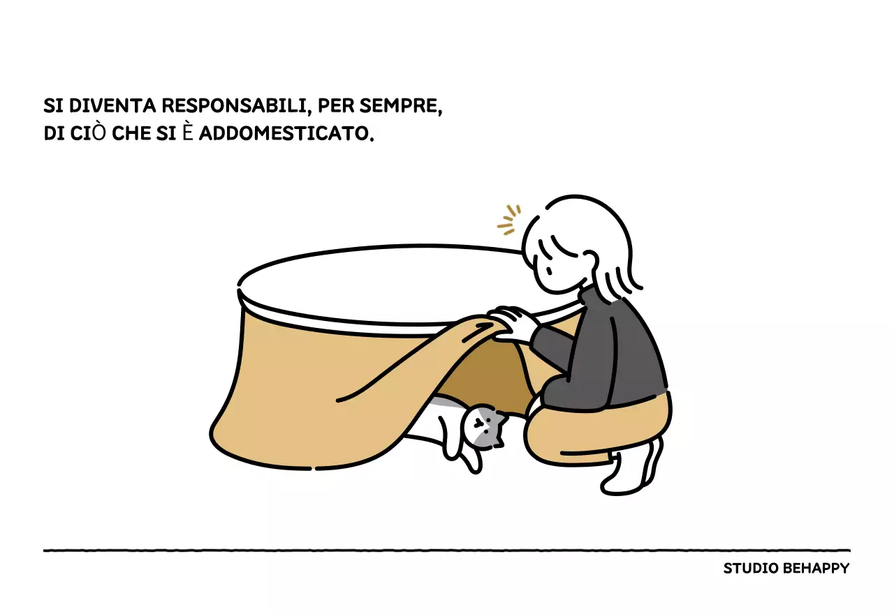 Calendario illustrato con un grazioso stile di linee