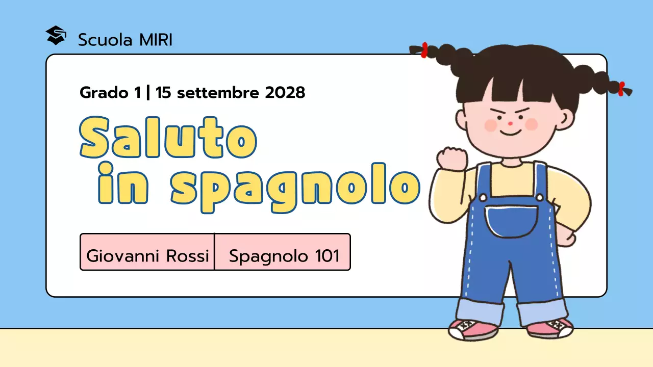 Presentazione di lezioni ludiche per la scuola elementare