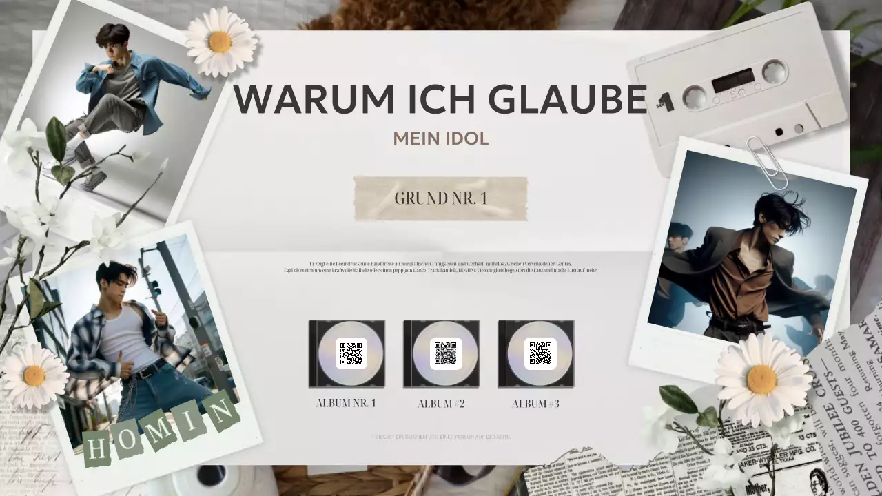 Beige Vintage Idol Fandom Design