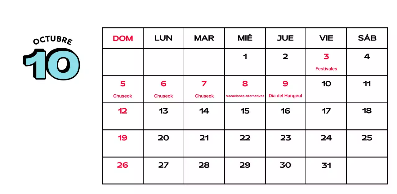 Coloridos calendarios con diversas ilustraciones retro