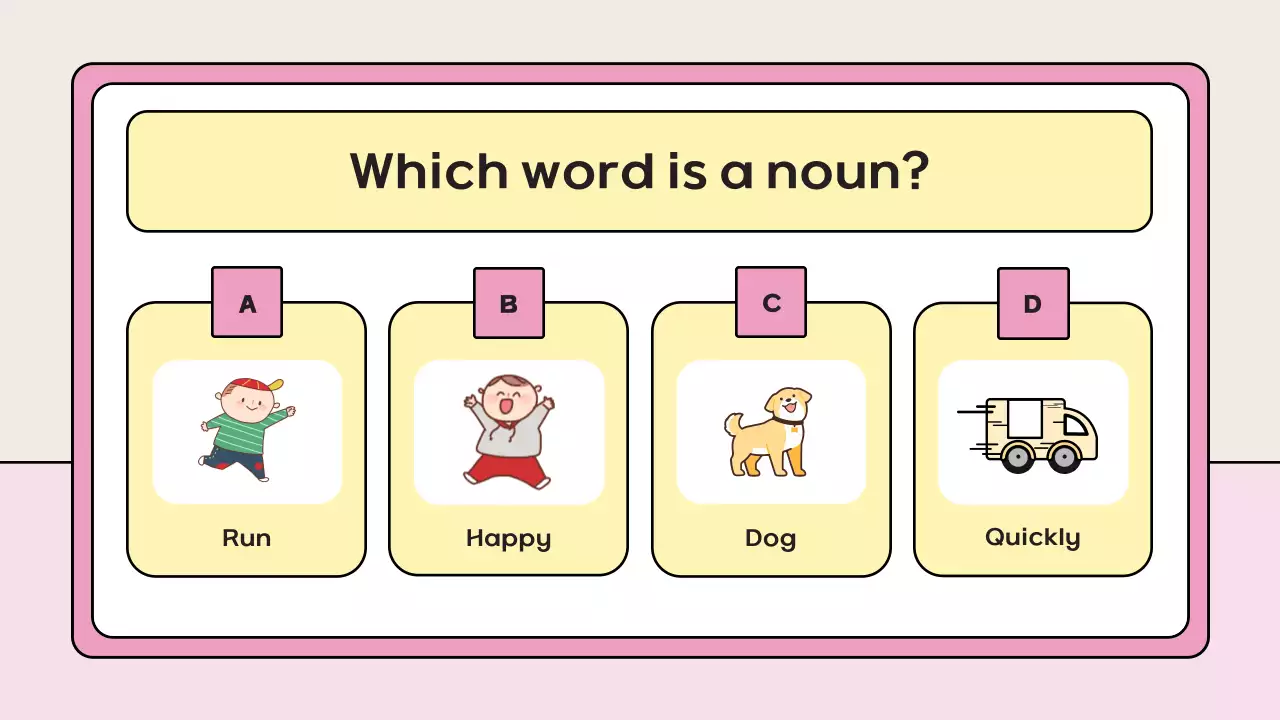 Pink Playful Quiz Guide Presentation