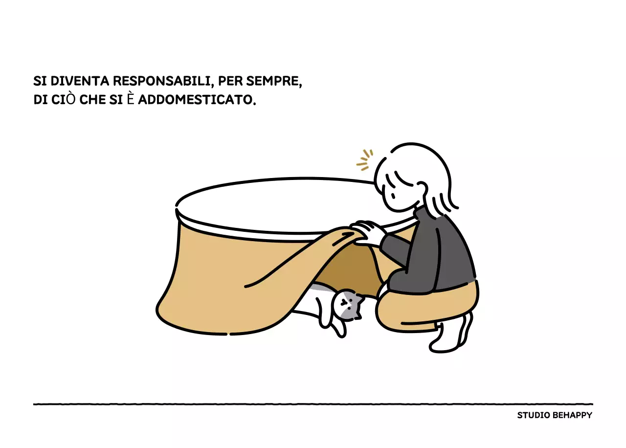 Calendario illustrato con un grazioso stile di linee