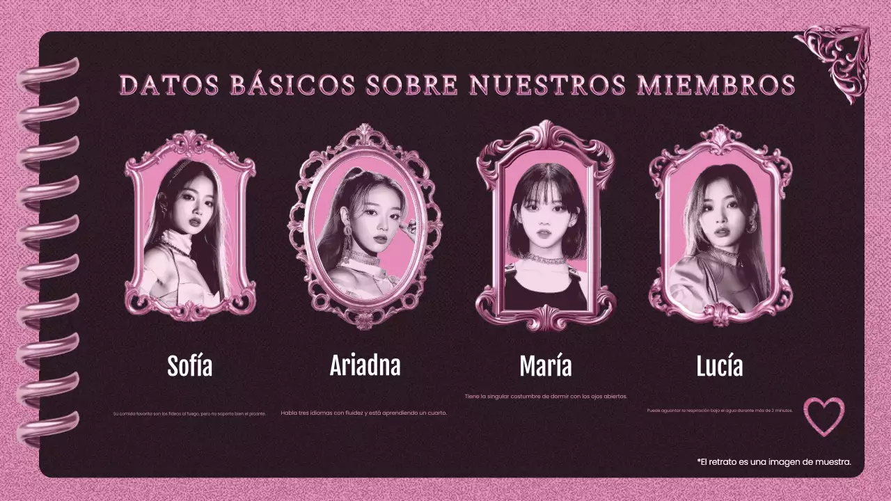 pink trendy K-pop promotion