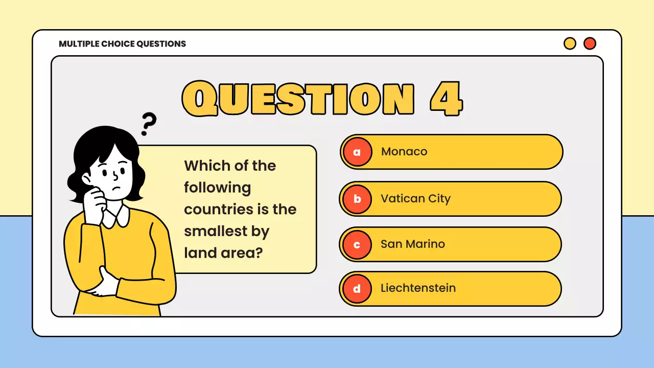 Yellow Simple Quiz Announcement Presentation