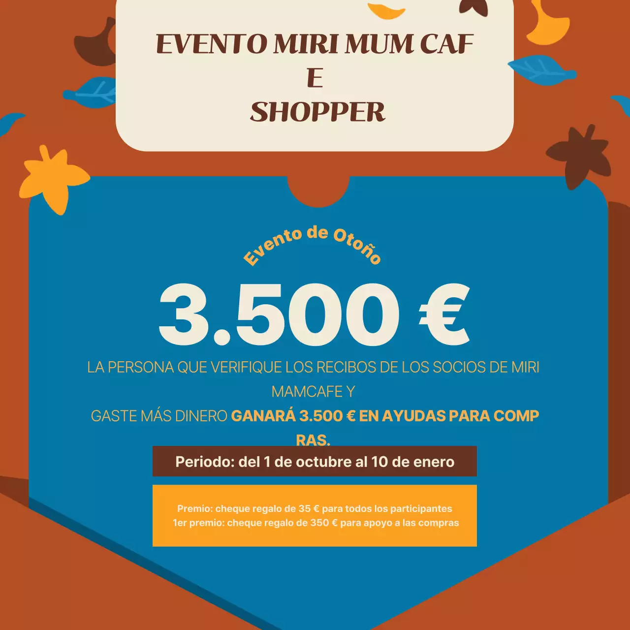 Promover una venta de vintage marrón