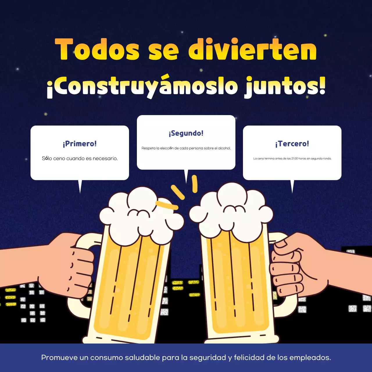 Guía de cenas Blue Simple