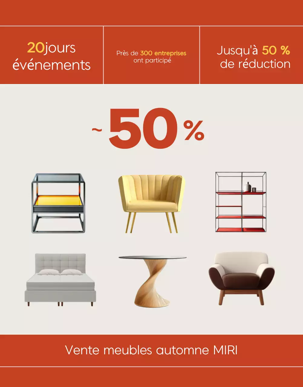 Promouvoir une offre de réduction Orange Modern