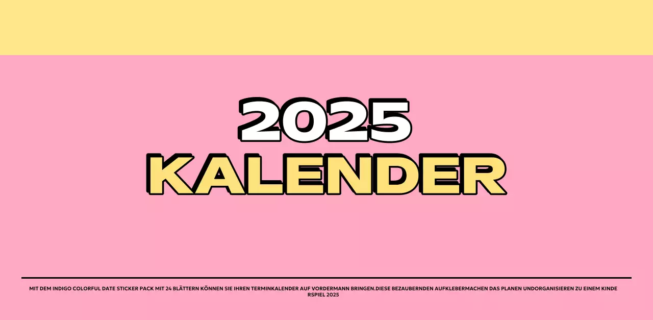 Bunte Kalender mit einer Vielzahl von Retro-Illustrationen