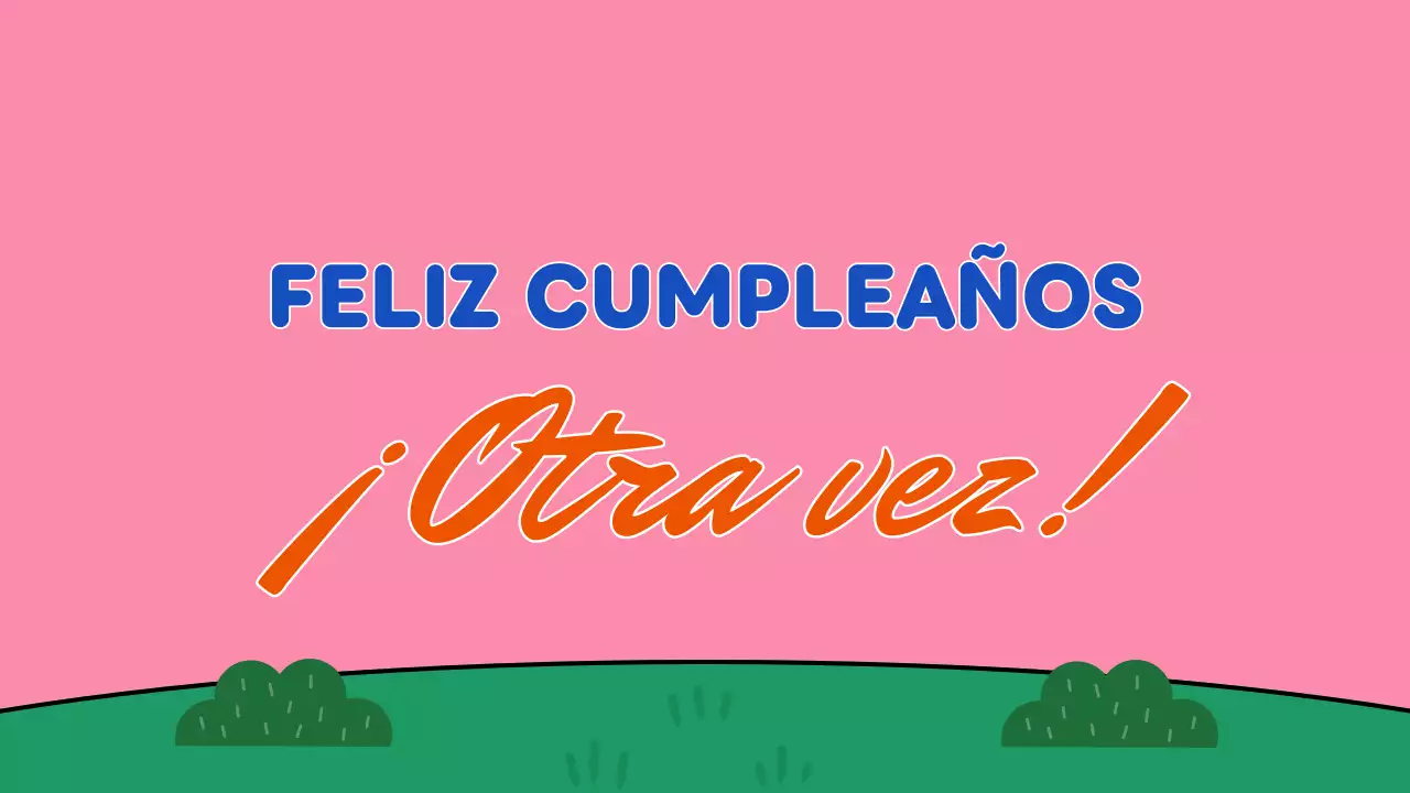 presentación de cumpleaños retro amarillo